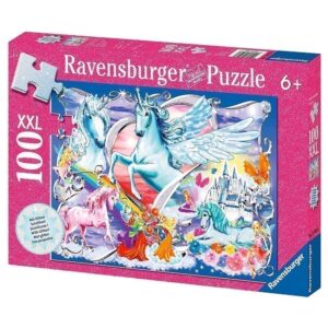 Ravensburger - Glitter Puzzle - Amazing Unicorns - 100 Pieces