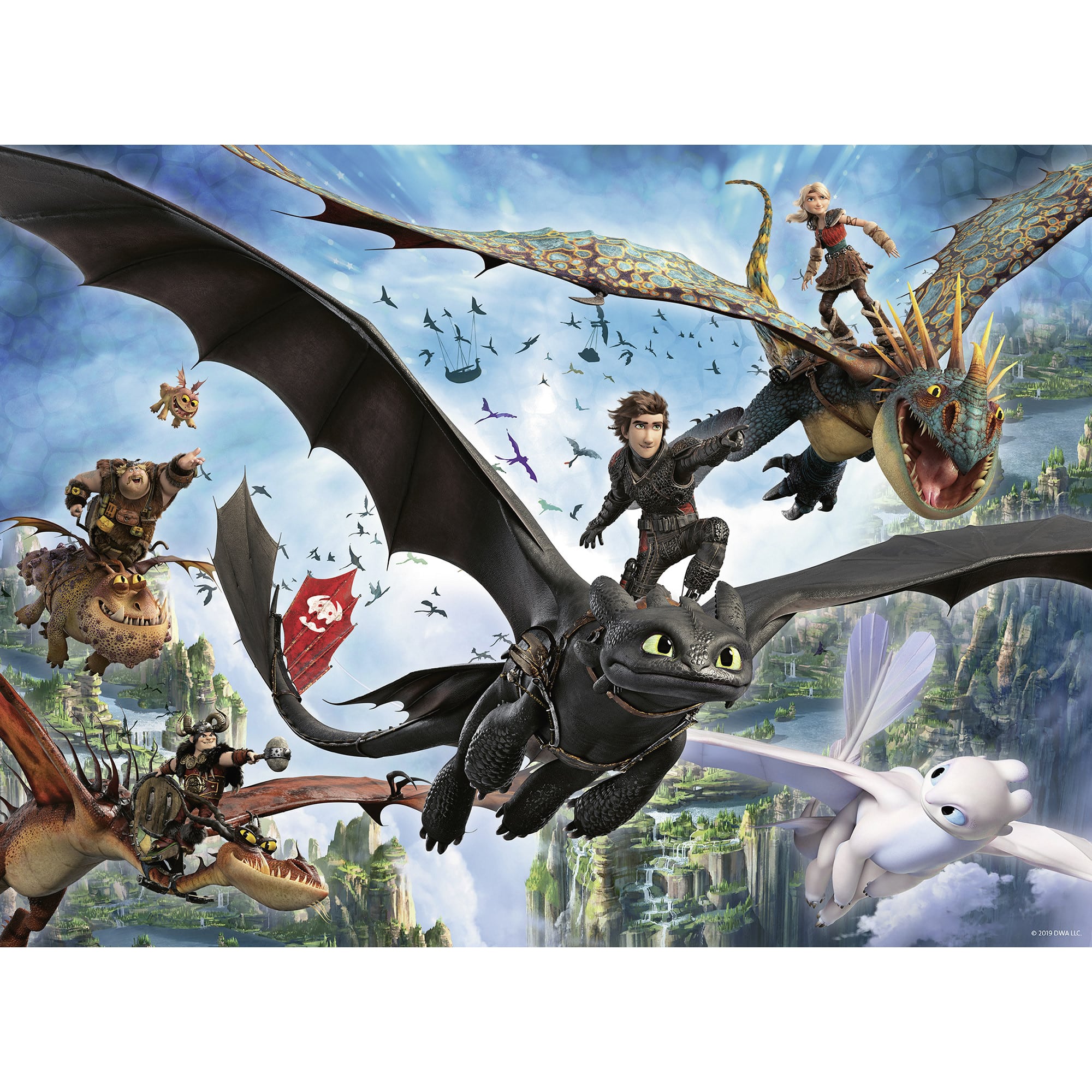 Ravensburger - How To Train Your Dragon Puzzles - 100 Pieces
