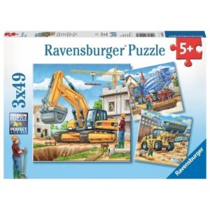Ravensburger - Large Construction Vehicles - 3 X 49 Pieces