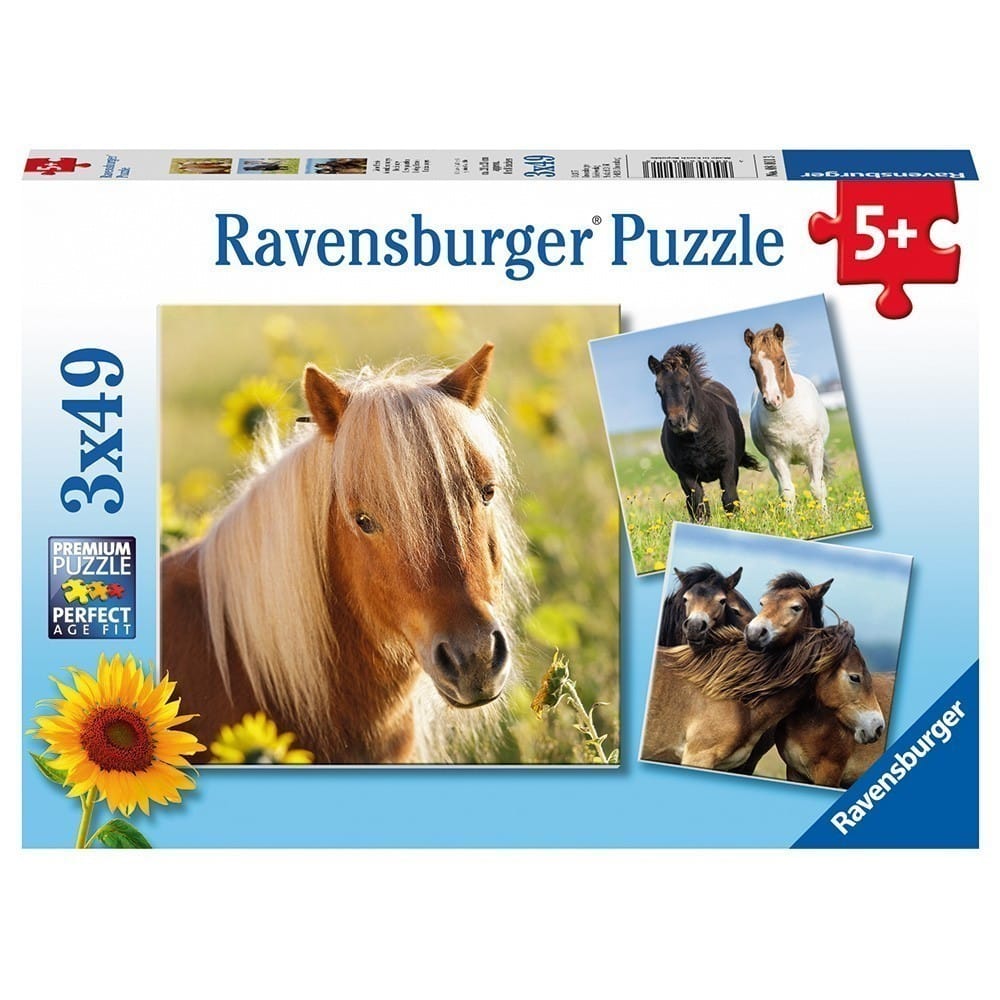 Ravensburger - Loving Horses - 3 X 49 Pieces Puzzles
