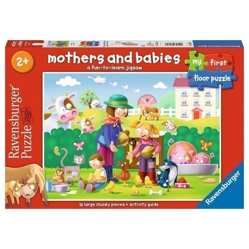 Ravensburger - My First Floor Puzzle - Mothers & Babies - 16 Pieces