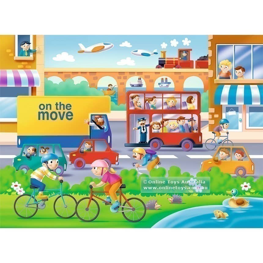 Ravensburger - My First Floor Puzzle - On The Move - 16 Pieces