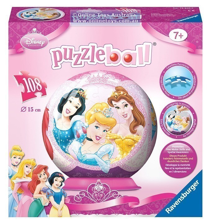 Ravensburger Puzzleball - Disney Princess - 108 Piece Jigsaw Puzzle