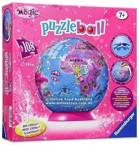 Ravensburger Puzzleball - Glitter Fairies - 108 Piece Jigsaw Puzzle