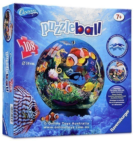 Ravensburger Puzzleball - Ocean - 108 Piece Jigsaw Puzzle