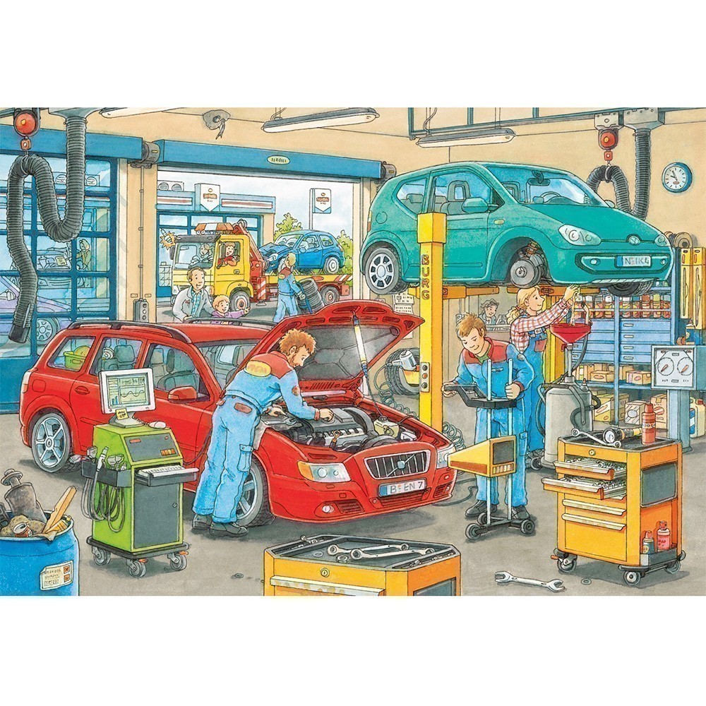 Ravensburger - Repair Shop & Gas Station - 2 X 24 Pieces