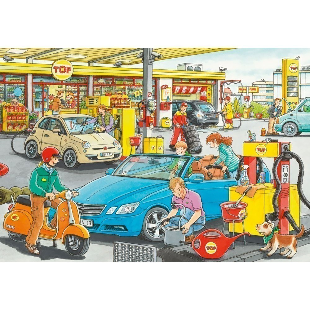 Ravensburger - Repair Shop & Gas Station - 2 X 24 Pieces