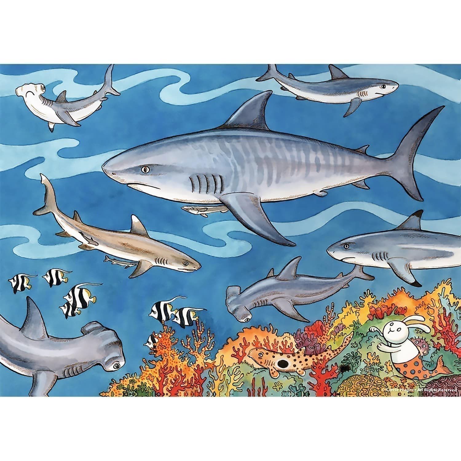 Ravensburger - Sea of Sharks - 60 Pieces