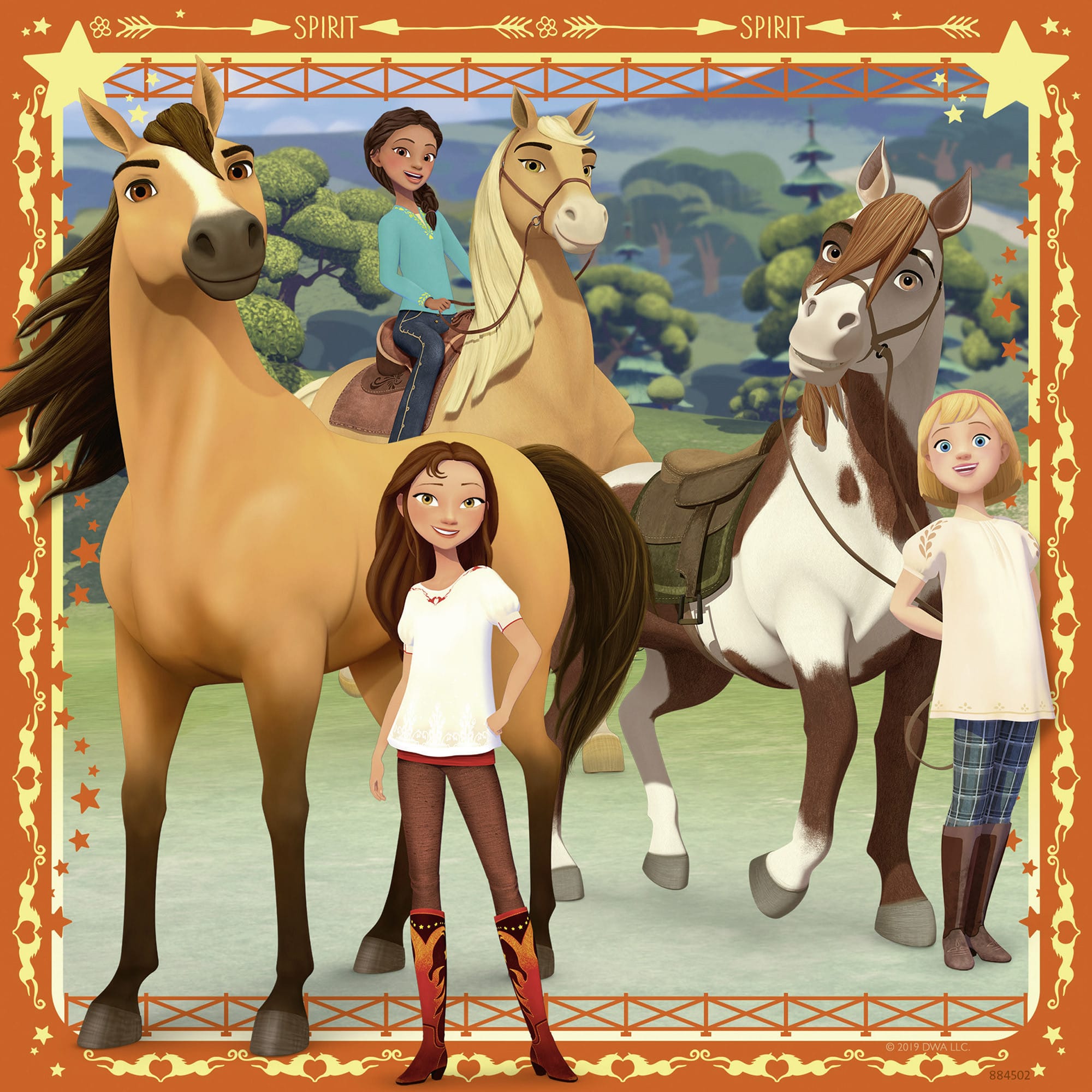 Ravensburger - Spirit Adventure on Horses Puzzles - 3 X 49 Pieces