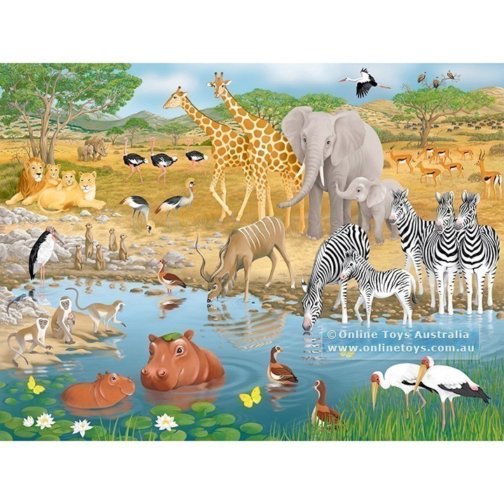 Ravensburger - Super Sized Floor Puzzle - African Animals - 24 Piece