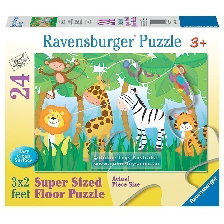 Ravensburger - Super Sized Floor Puzzle - Jungle Party - 24 Piece