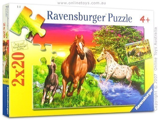 Ravensburger - World of Horses - 2 X 20 Pieces