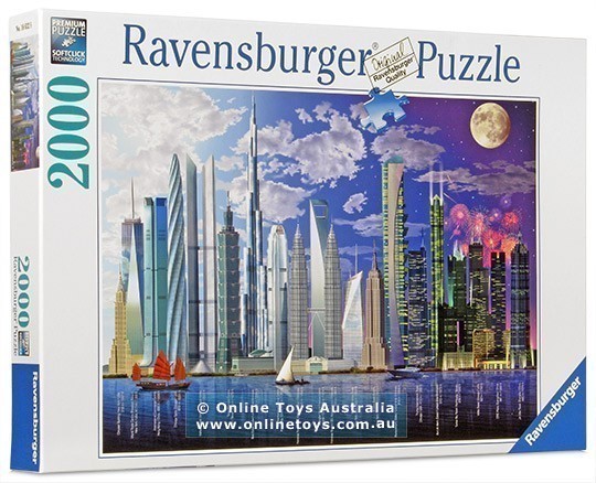 Ravensburger - World's Tallest Buildings Puzzle - 2000 Pieces