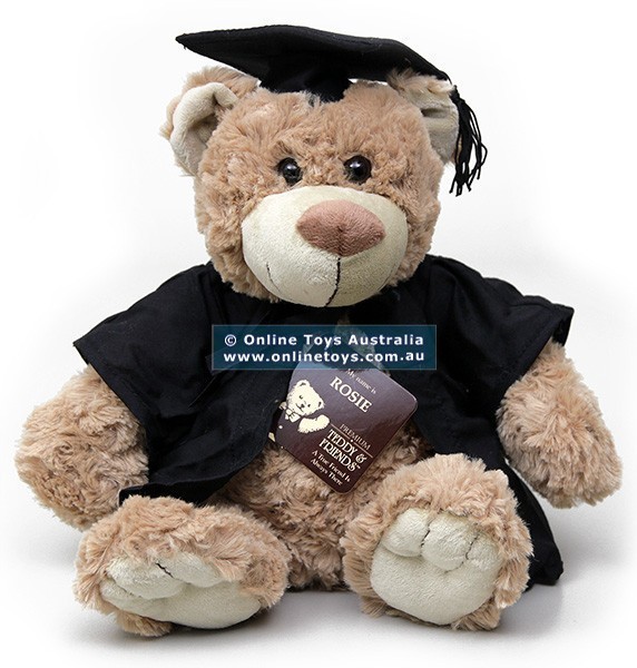Rosie - Graduation Bear - 32cm Brown