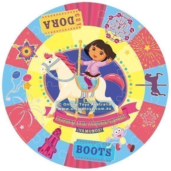 Roundabout Jigsaw Puzzle - Dora the explorer - 34 Pieces