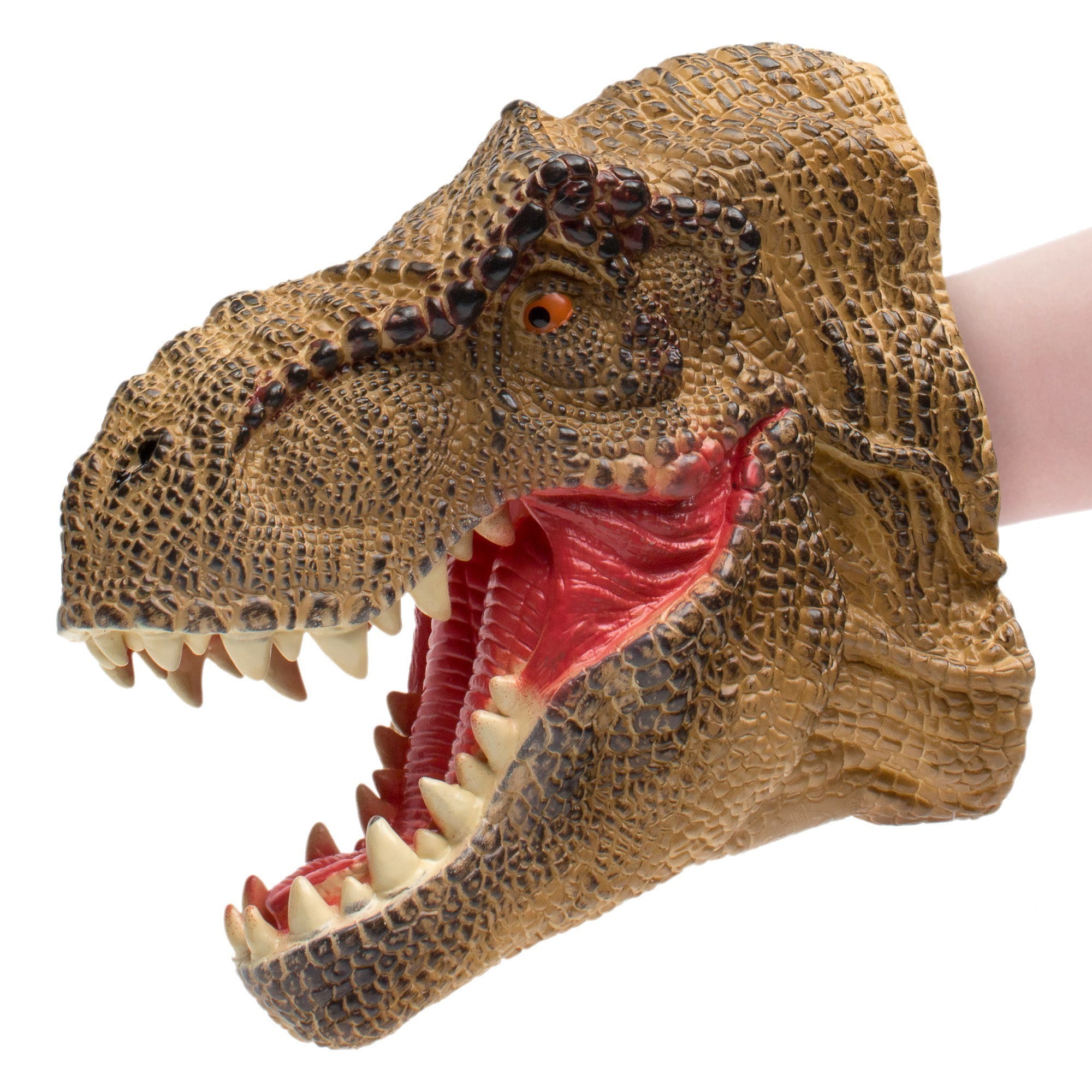 Rubber Dinosaur Hand Puppet - T-Rex