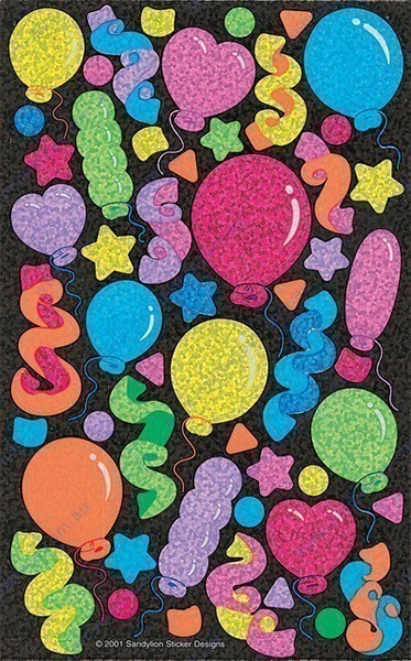 Sandylion - Party Confetti and Balloons Sticker Pack