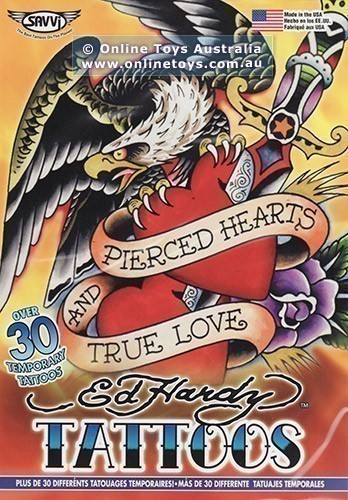 Savvi - Ed Hardy Bag of Temporary Tattoos - Eagle Cover