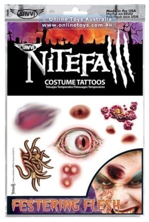 Savvi - Nitefall Costume Tattoos - Festering Flesh