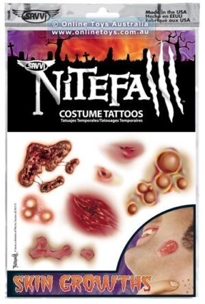 Savvi - Nitefall Costume Tattoos - Skin Growths