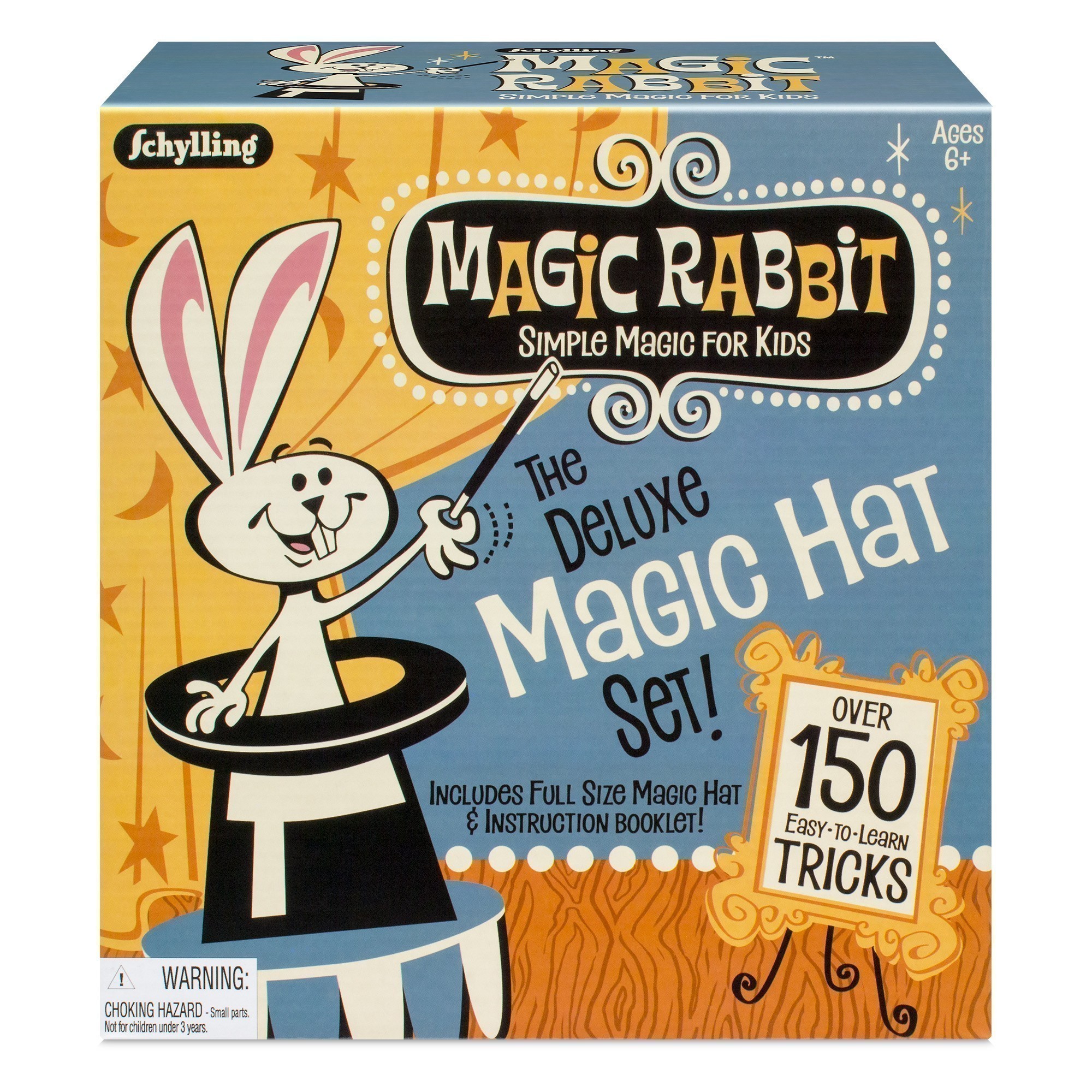 Schylling Magic Rabbit - Deluxe Magic Hat Set - 150 Tricks