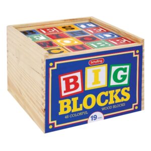 Schylling - Wooden ABC Blocks - 48 Pieces