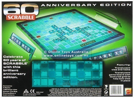 Scrabble 60th Anniversary Edition - Back