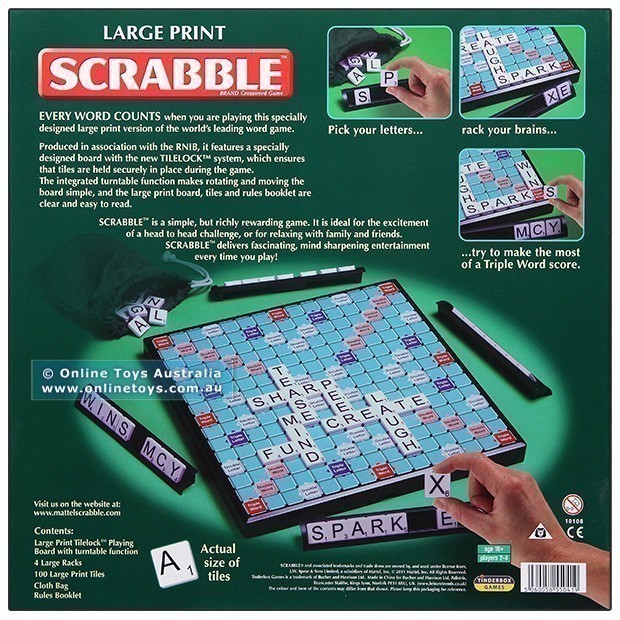 Scrabble - Large Print - Back