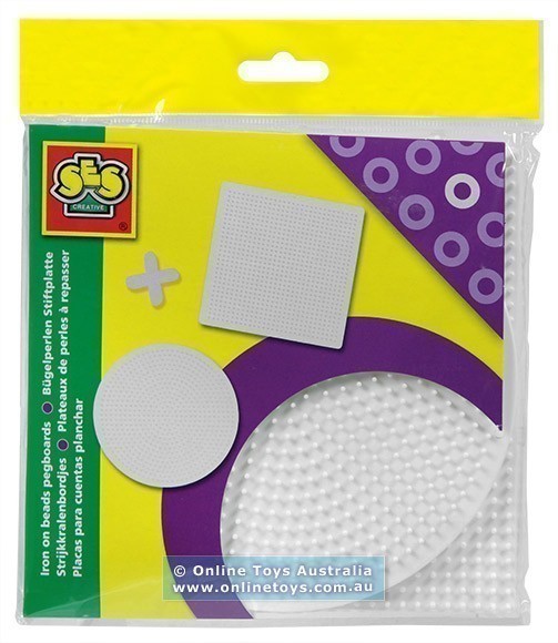 SES - Iron On Beads - 2 Piece Pegboard Pack