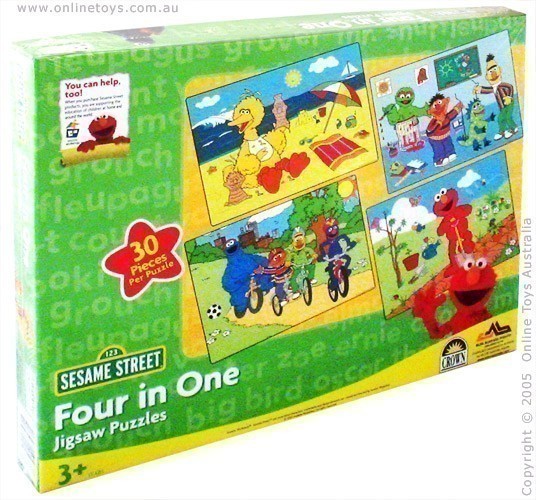 Sesame Street 4 in 1 Jigsaw Puzzle