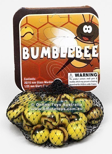 Sharp Shooter - 16mm Themed Marbles - Bumblebee