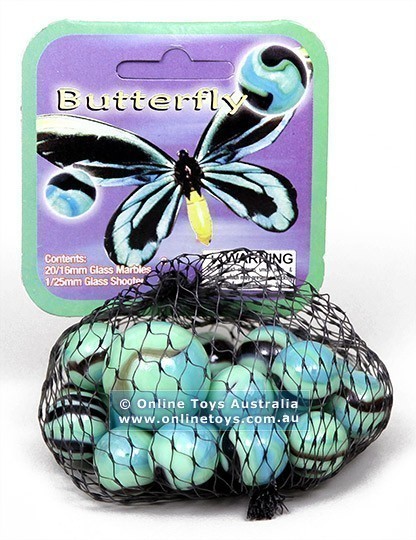Sharp Shooter - 16mm Themed Marbles - Butterfly