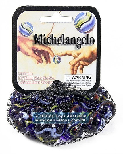 Sharp Shooter - 16mm Themed Marbles - Michelangelo