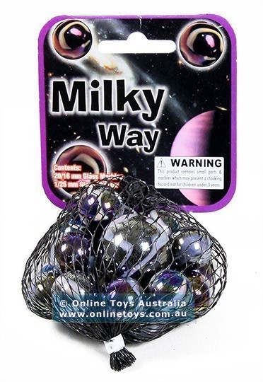 Sharp Shooter - 16mm Themed Marbles - Milky Way