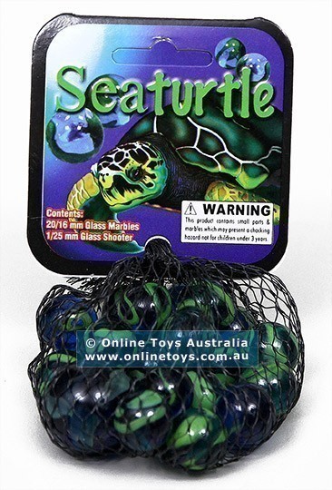 Sharp Shooter - 16mm Themed Marbles - Seaturtle