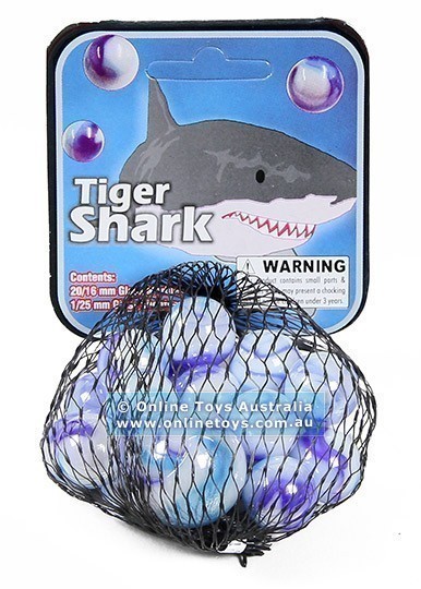 Sharp Shooter - 16mm Themed Marbles - Tiger Shark
