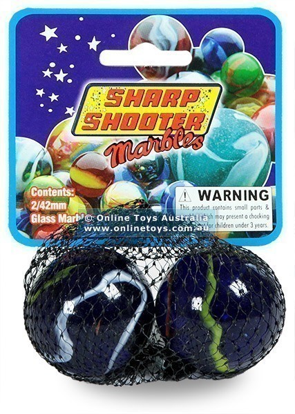 Sharp Shooter - 42mm Glass Marbles - Assorted Colours
