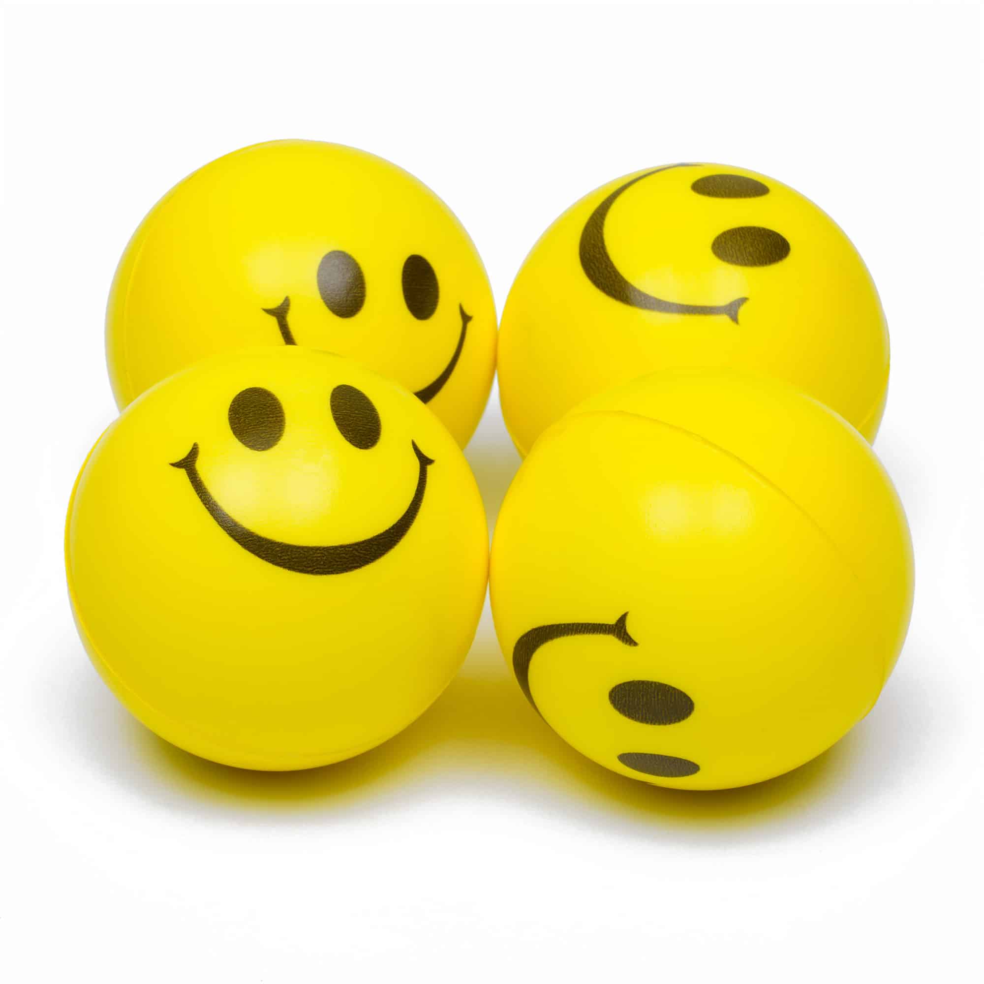 Smiley Print Stress Ball - 60mm