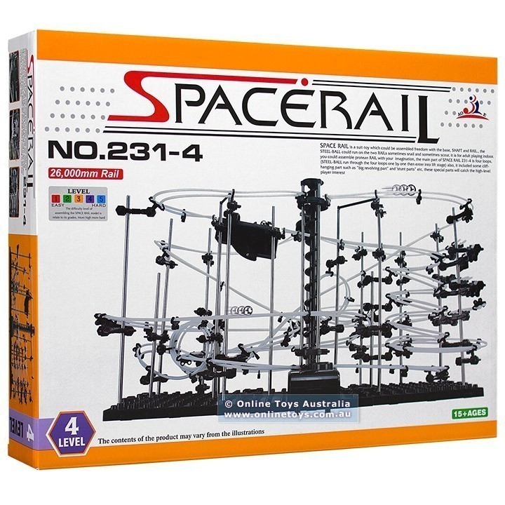 SpaceRail - Level 4 - Marble Roller Coaster Set