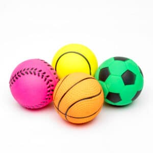 Sponge Rubber Hi-Bounce Neon Sports Balls