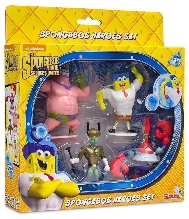 SpongeBob - 4 Figure Heroes Set