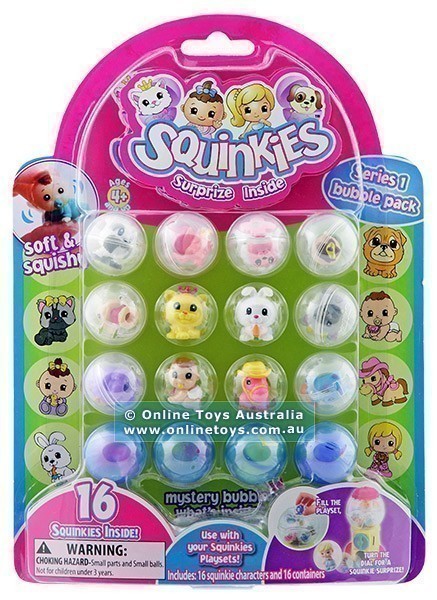 Squinkies - Series 1 Bubble Pack - 16 Character Set