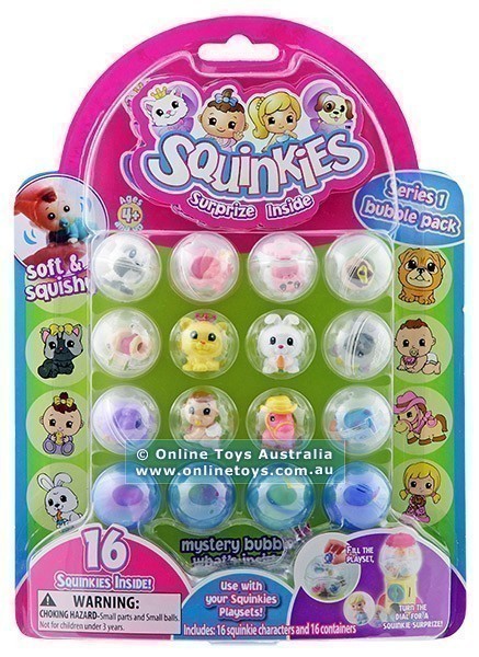 Squinkies - Series 1 Bubble Pack - 16 Character Set - Online Toys Australia