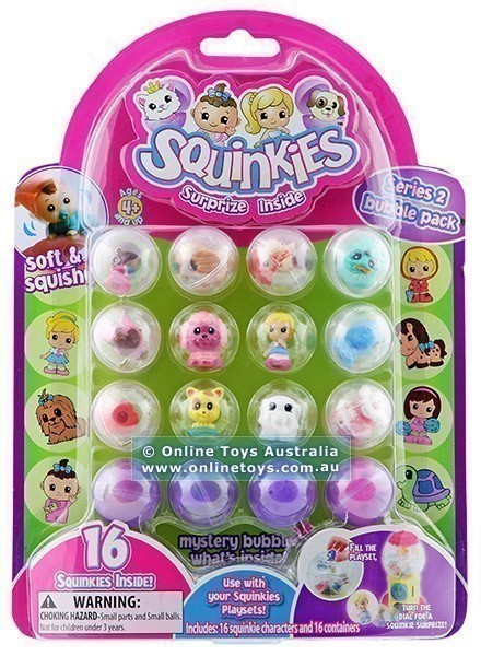 Squinkies - Series 2 Bubble Pack - 16 Character Set