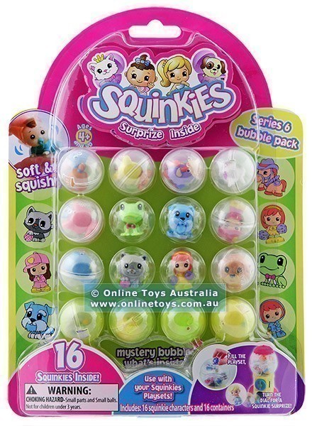 Squinkies - Series 6 Bubble Pack - 16 Character Set