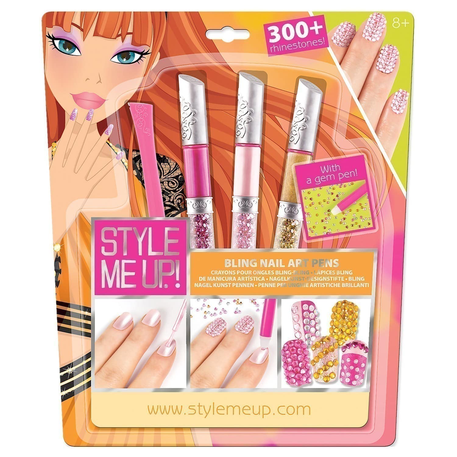 Style Me Up! - Bling Nail Art Pens - Pink