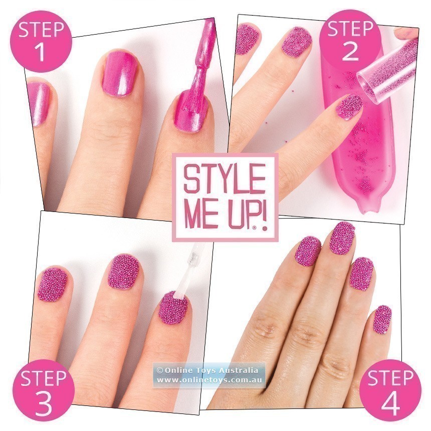 Style Me Up! - Pearl Nail Art - Pink