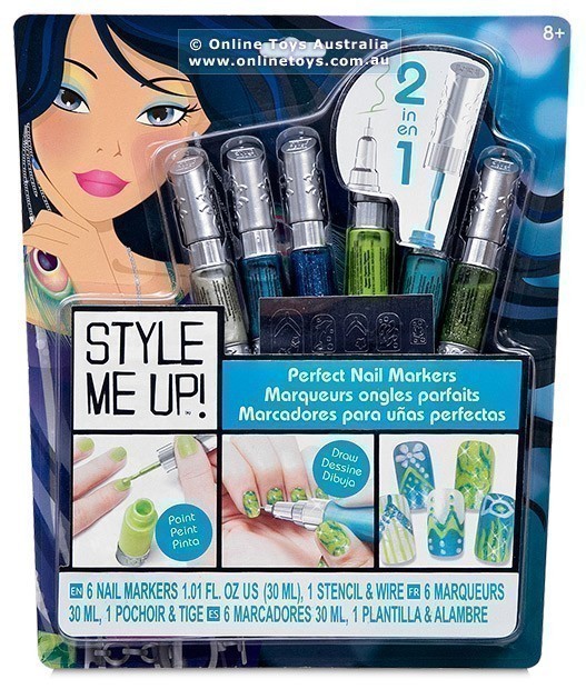 Style Me Up! - Perfect Nail Markers - Teal/Green