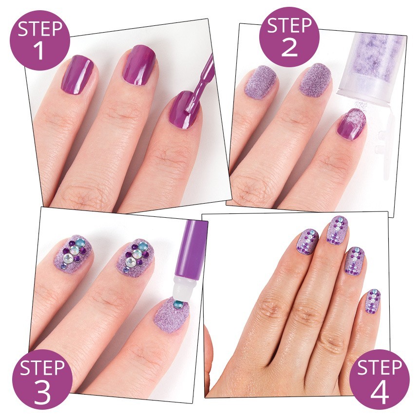 Style Me Up! - Velvet Nail Art - Purple