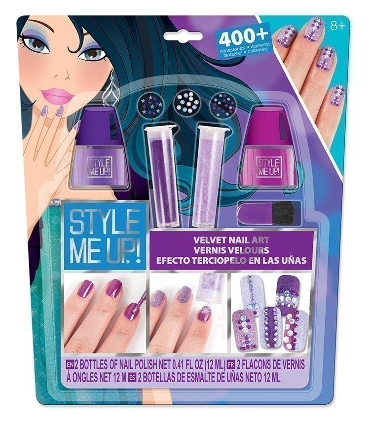 Style Me Up! - Velvet Nail Art - Purple